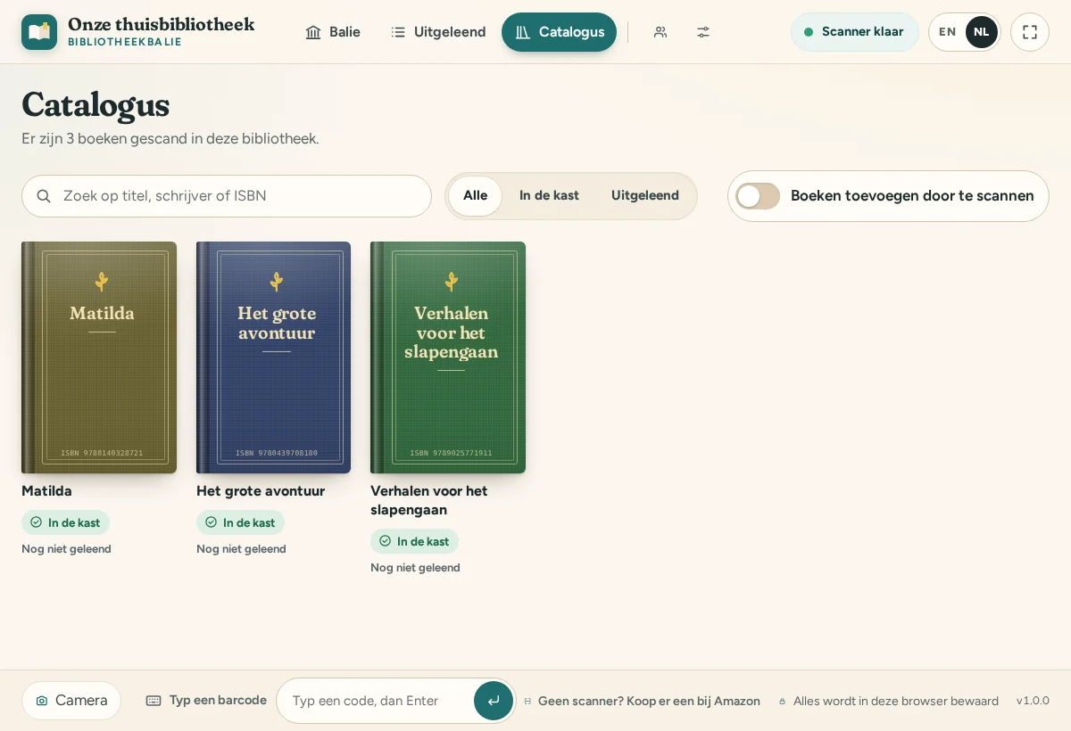 Vul hun eigen boekenkast